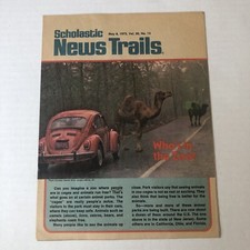 Scholastic News Trails May 8 1975 Vol 30 #13 Vintage Who's in the Zoo Newsletter