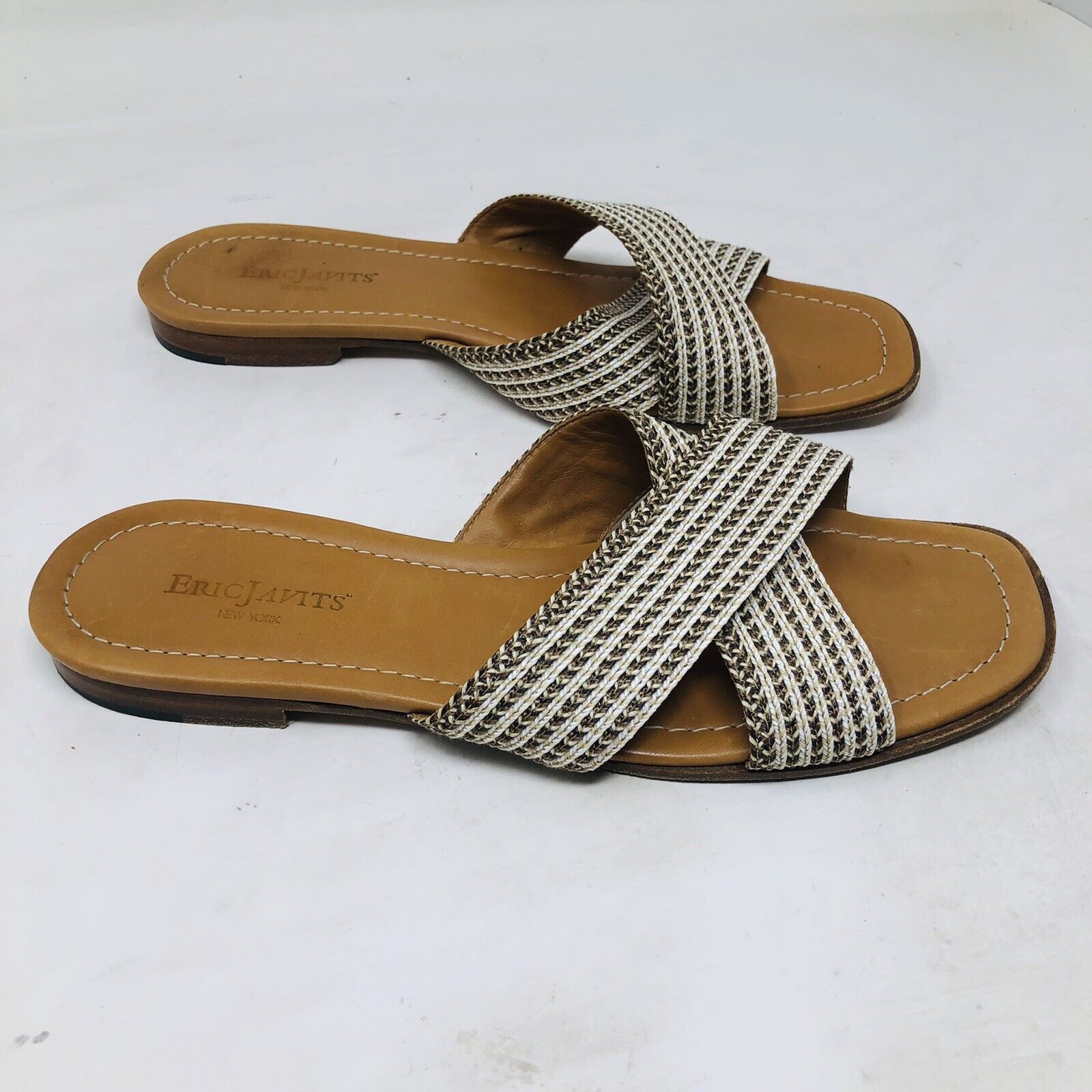 Eric Javits Women’s Fabric Sandals Sandals 9M Ita… - image 2