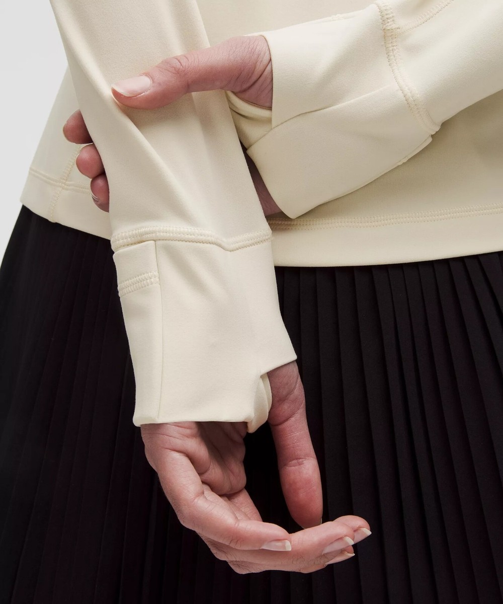 NEW Women Lululemon Define Jacket Nulu Light Ivory/Gold Size 6-10