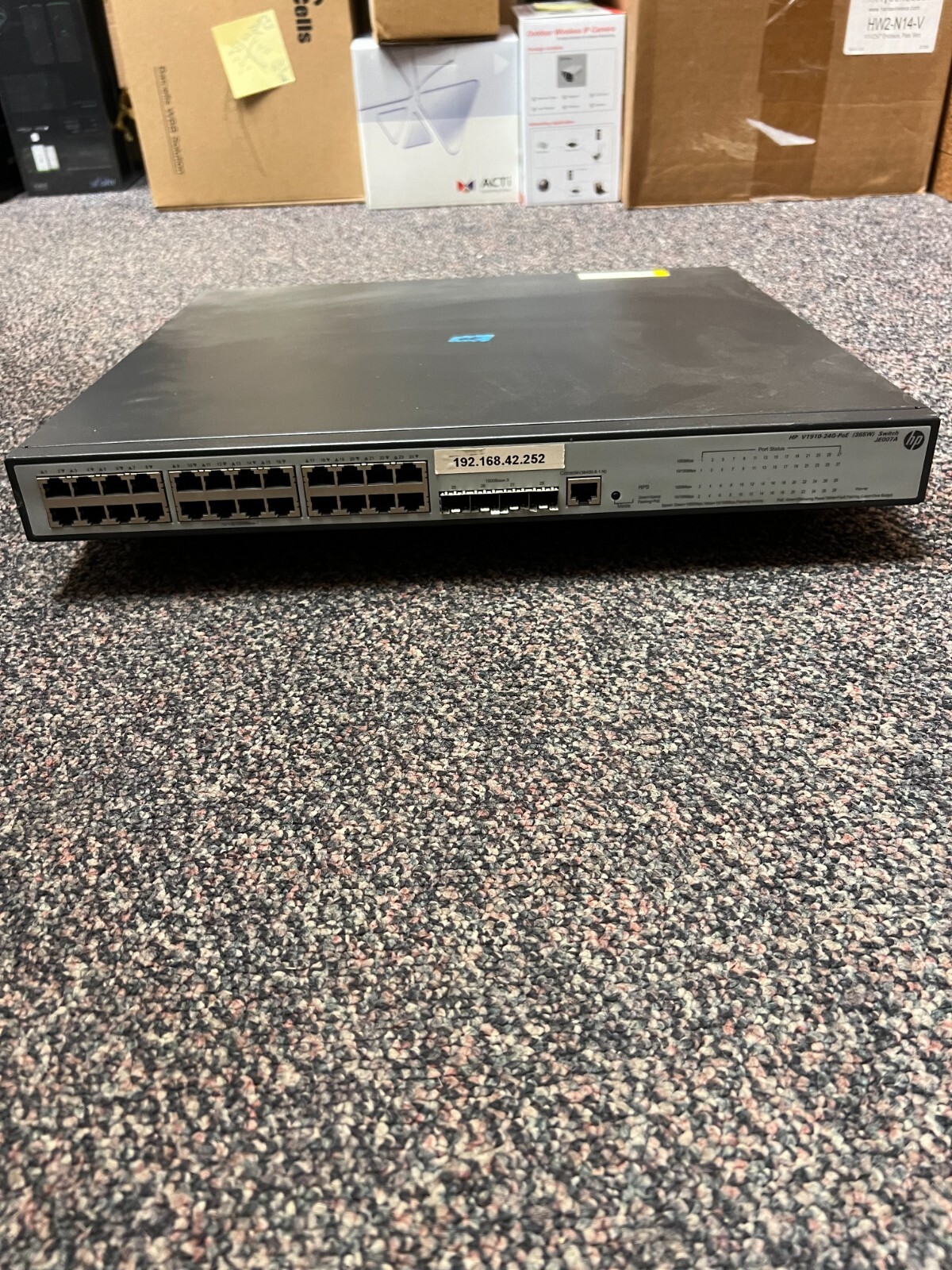 HP JE007A V191024GPoE 365W 24Port Gigabit Managed Network