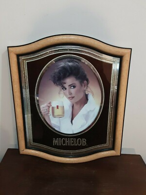 Vintage Anheuser Busch Michelob Beer Backbar Mirror System Vintage Anheuser Busch Michelob Beer, Back Bar Mirror Used