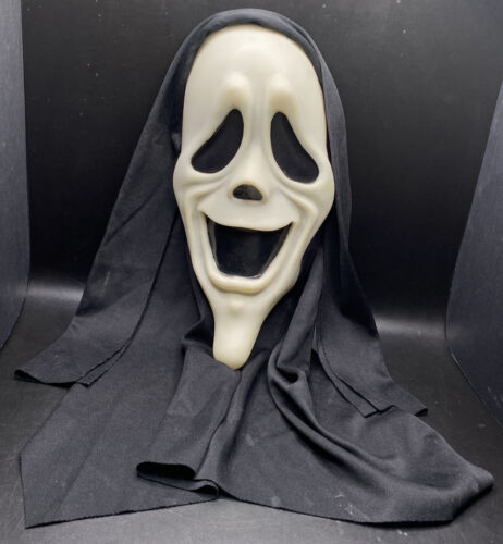  behanco Scream Mask Ghost Face Mask Halloween Full Face Mask  Adult Child Grim Reaper Monolithic Scary Face Ghost Festival Screaming  Skull