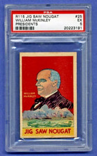 1933 R115 Jig Saw Nougat Presidents #25 McKinley PSA EX 5 TOUGH!