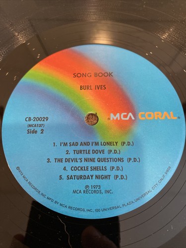 33 rpm vinyl burl ives song book - Picture 6 of 6