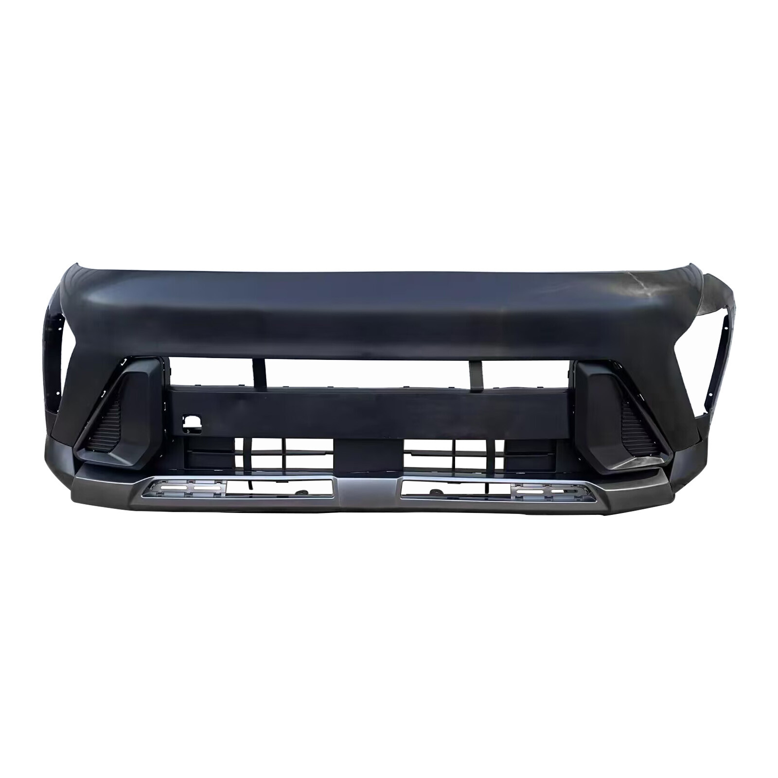 Front Bumper Assembly Set W/ Radar Grille Compatible with 2024-2025 Hyundai Kona