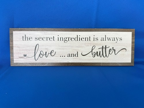 Kitchen Decor Wall or Countertop Sign Plaque, w/ message about secret ingredient - Picture 10 of 10