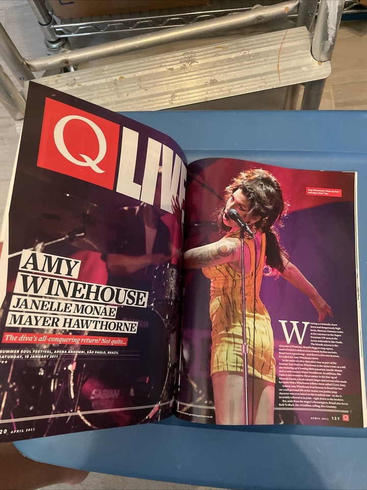 4/2011 Q magazine AMY WINEHOUSE cover Ray Davies PJ Harvey The Strokes