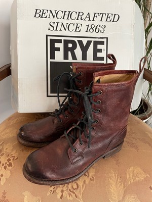 frye veronica combat cognac