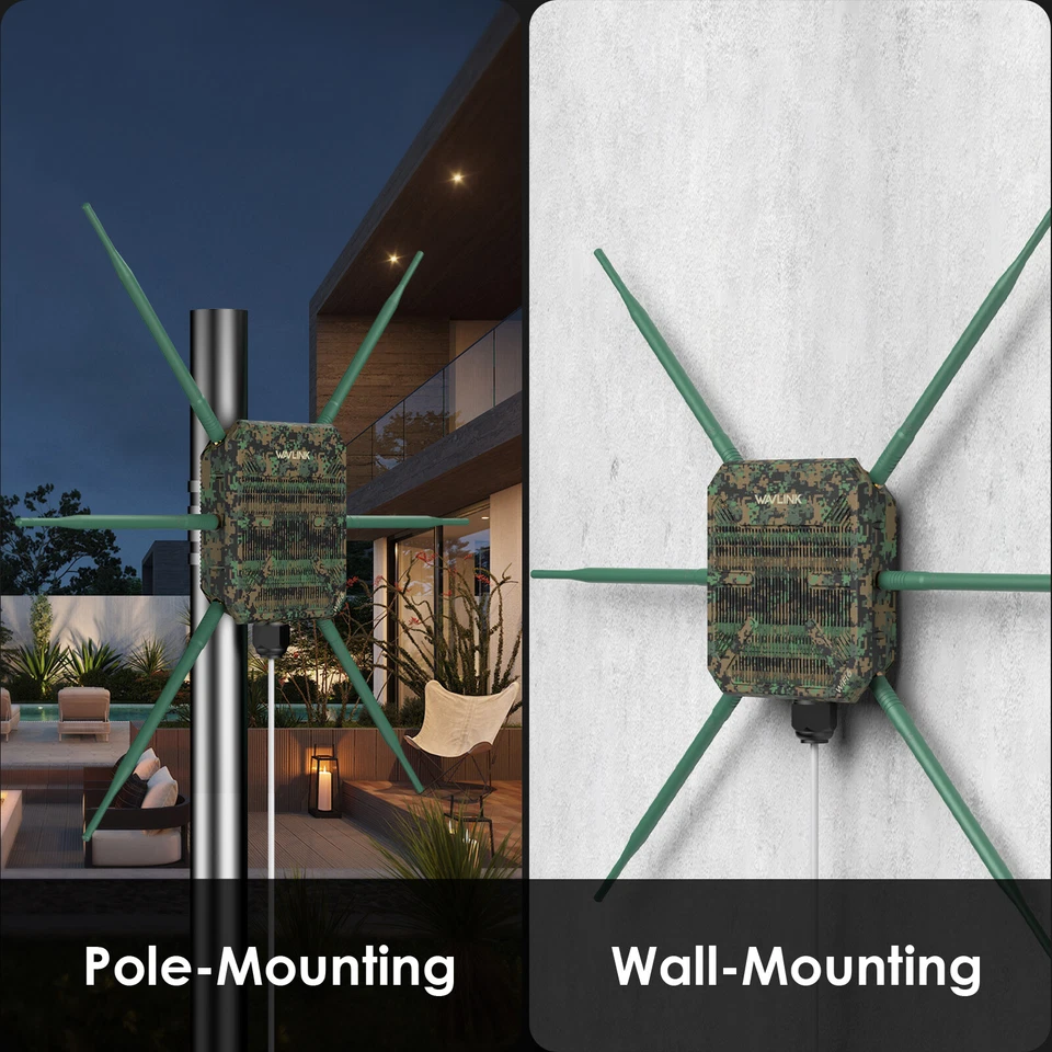 AX3000 Long Range WiFi Extender Outdoor WiFi 6 Mesh Signal Booster Access Point - Image 3 of 4