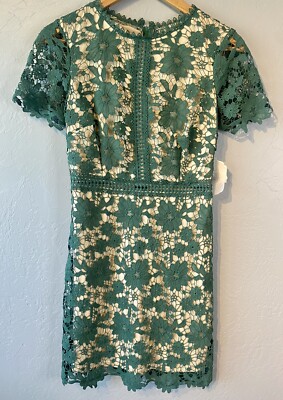 Altar'd State Size Small Green Lace Layered Mini Dress Short Sleeve New  With Tag | eBay
