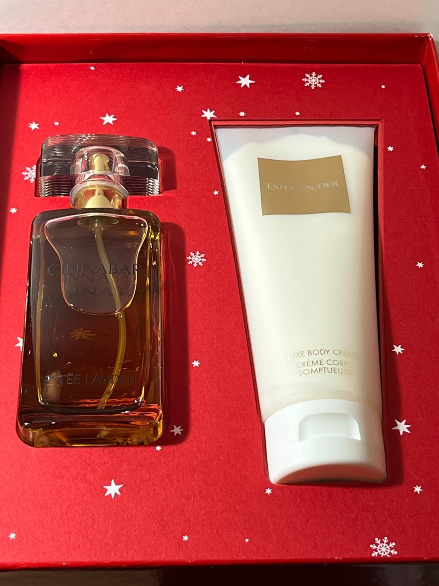 2 Pc Set Estee Lauder Cinnabar Fragrance Spray - 1.7 Fl Oz