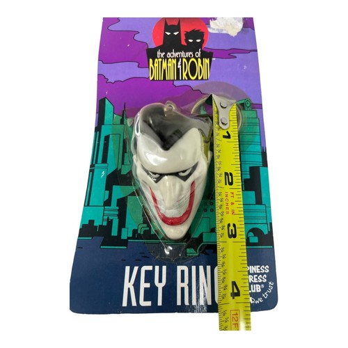 Vintage 1995 Batman & Robin Adventures Joker Key Ring Keychain NOS SEALED - Picture 4 of 4