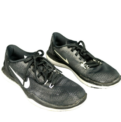 Nike Flex Supreme TR 5 Flywire Trainers Jogging Shoes Running Black & White 7