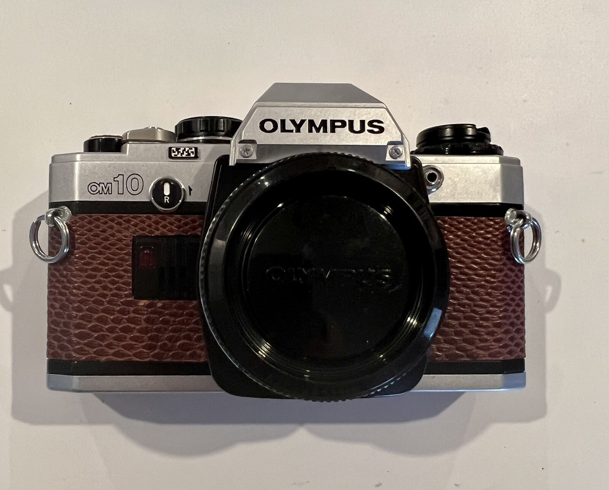 CUSTOM OLYMPUS OM- 10 Automatic Manual Exposure Brown Lizard