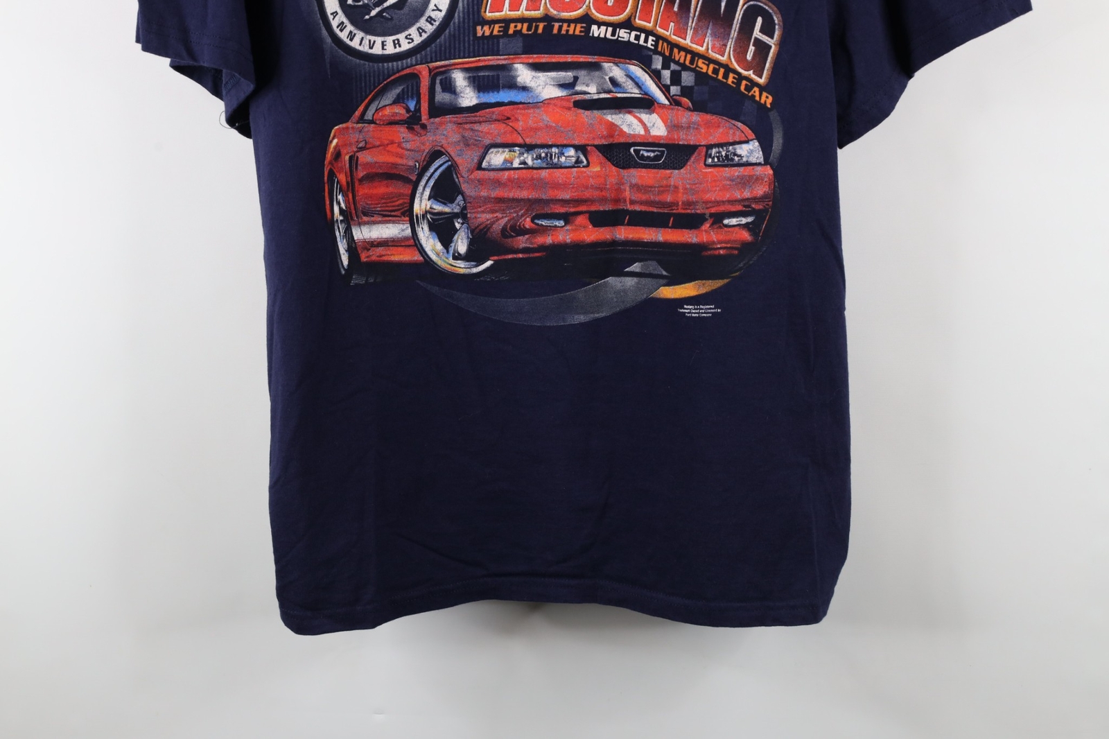 PONY T shirt vintage Y2K Ford Motor Company uomo 2XL 2004 40° anniversario Ford Mustang