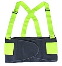 Heavy Duty Weight Lift Lumbar Lower Back Waist Support Belt Brace Suspender Work
