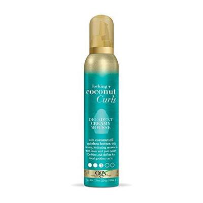 OGX Locking + Coconut Curls Decadent Creamy Mousse, 7.9 Ounce