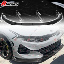 Front Bumper Lip Splitter Chin Spoiler Gloss Black For KIA K5 GT GT-line 2020-24