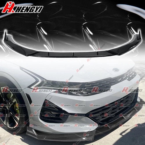 Front Bumper Lip Splitter Chin Spoiler Gloss Black For KIA K5 GT GT-line 2020-24
