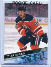 2020-21 Upper Deck Young Guns Tyler Benson Rookie     Card 218
