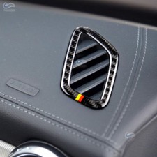 2*Carbon Fiber AC Air Vent Outlet Cover For Mercedes Benz GLA A Class W176 X156