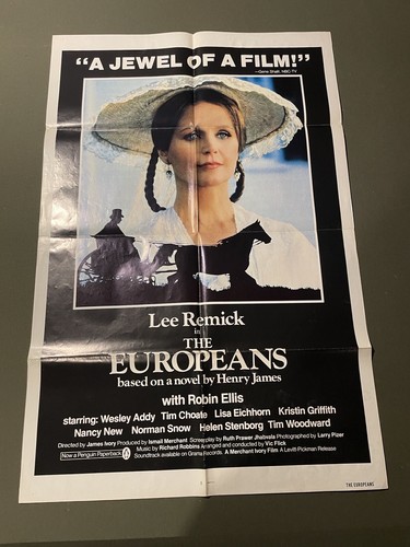 THE EUROPEANS Original Theatrical Movie Poster 1979 Lee Remick