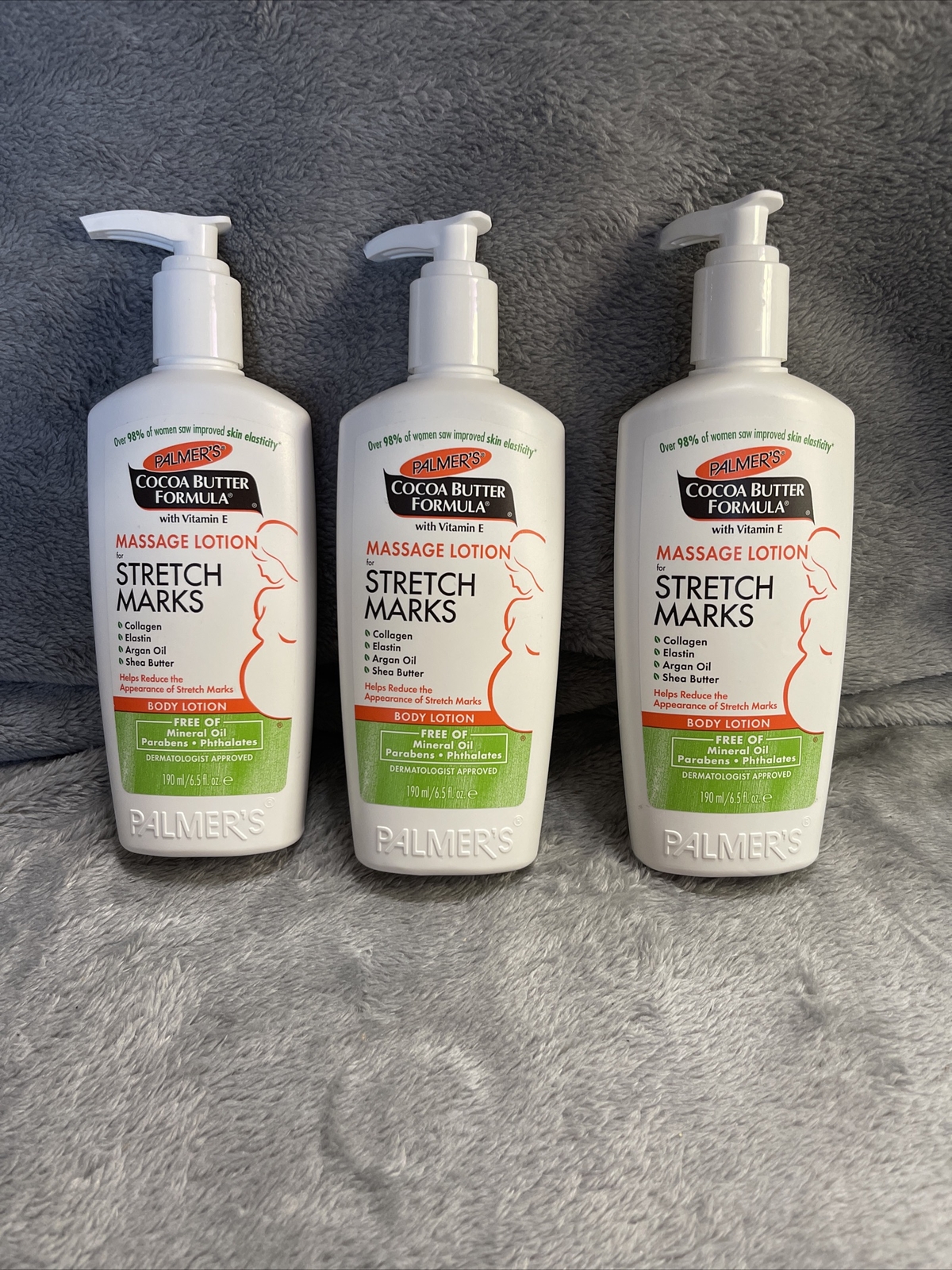 Palmers Cocoa Butter Formula Massage Lotion For Stretch Marks 6.5 fl oz Lot of 3