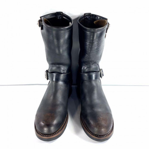 REDWING PT91 engineer boots brown core US7.5D print wings vintage 