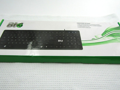 BT USB Wired Keyboard, Anti Spill And Dust Proof