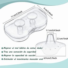 1 Pair Silicone Nipple Shield Soft Triangular Nursing Nipple Shields