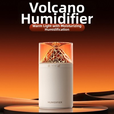 Quiet Volcanic Humidifier with Aromatherapy and 300ml Large Tank for ...