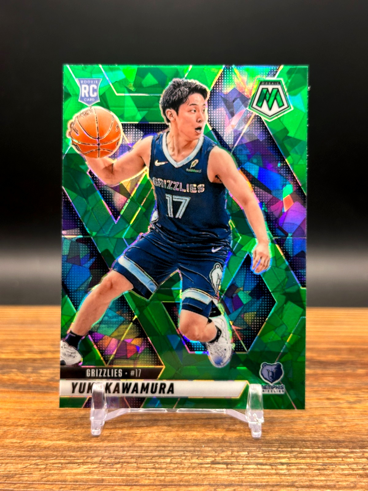 2024-25 Mosaic Basketball #209 GREEN ICE SP Yuki Kawamura Rookie (RC) Grizzlies
