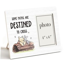 Pooh Bear Picture Frame, Cute Gifts for Friends Couples Baby, Pooh Nursery