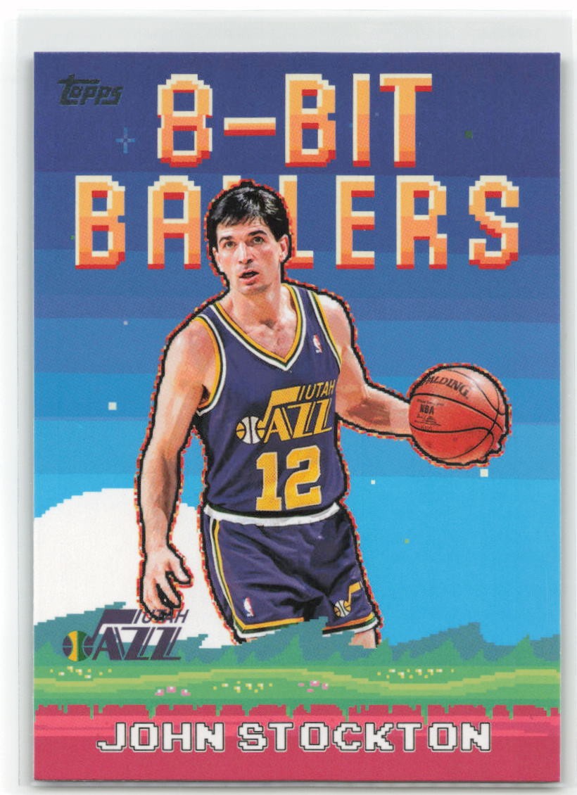 2025-26 Topps Flagship John Stockton #8B-24 8-Bit Ballers | eBay