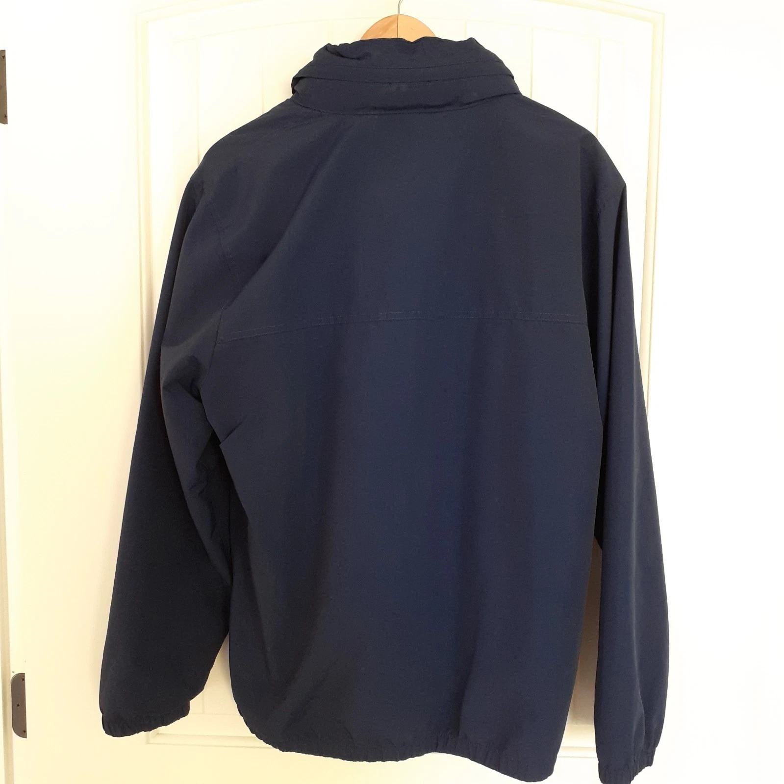 Lands' End Men's Zip Up Nylon Jacket with Mesh Lining & Hood Blue Size L (42-44) image 7
