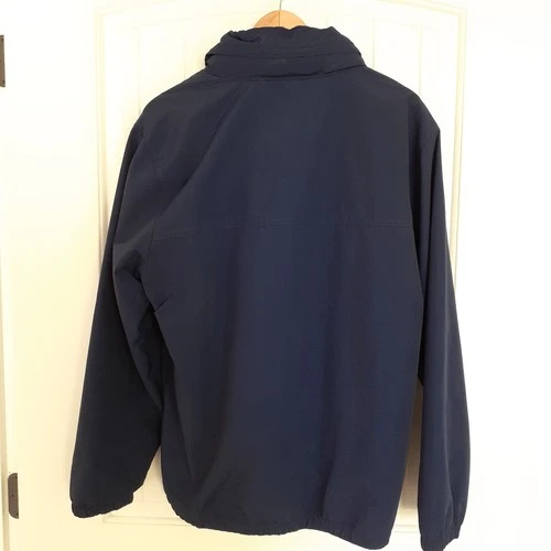 Lands' End Men's Zip Up Nylon Jacket with Mesh Lining & Hood Blue Size L (42-44) image 7