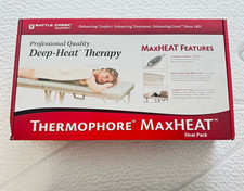 Thermophore MaxHEAT Electric Heating Pad 3 Heat Settings Fleece Cover MPN 155