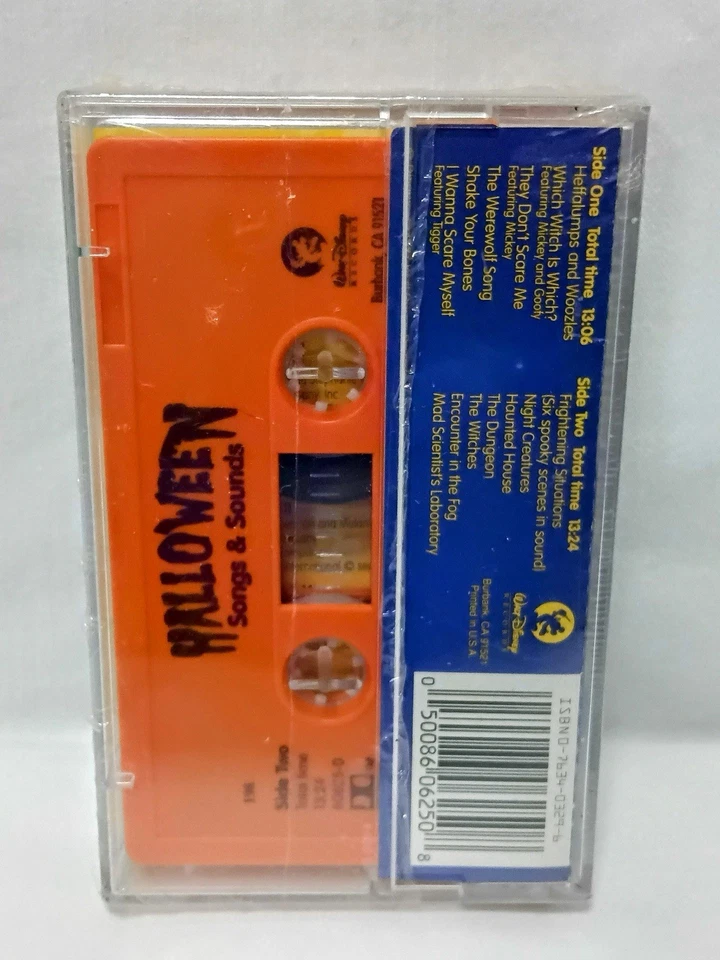 Walt Disney Halloween Songs & Sounds Cassette 1997 Brand New Sealed! - Image 2 of 4