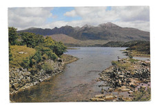 Quinag, from River Inver: Lochinver : posted 1964