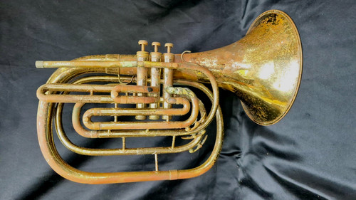 King 1122 Marching French Horn Serial #844541 For Parts or Repair
