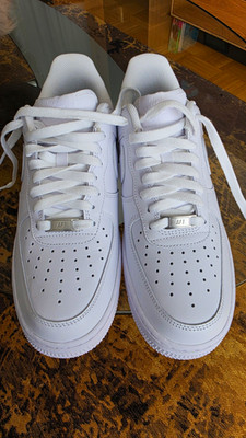 Nike Air Force 1 Low Sneaker Weiß Leder Schnürung Unisex EU 42