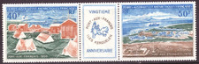 FRANCE ANTARCTICA TAAF Mi. 65-66 Triple Strip (74.90 Euro) **/MNH