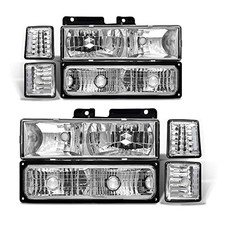 Headlight Assembly Pair for 1994-1998 Chevy Silverado/C10/C/K 1500 2500 3500