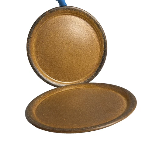 2x VTG McCoy Dinner Plates Pottery Canyon Mesa Coupe Edge 10.35” Diameter