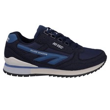 Hi-Tec Silver Shadow OG Mens Trainers Retro 80's Running Shoes Navy