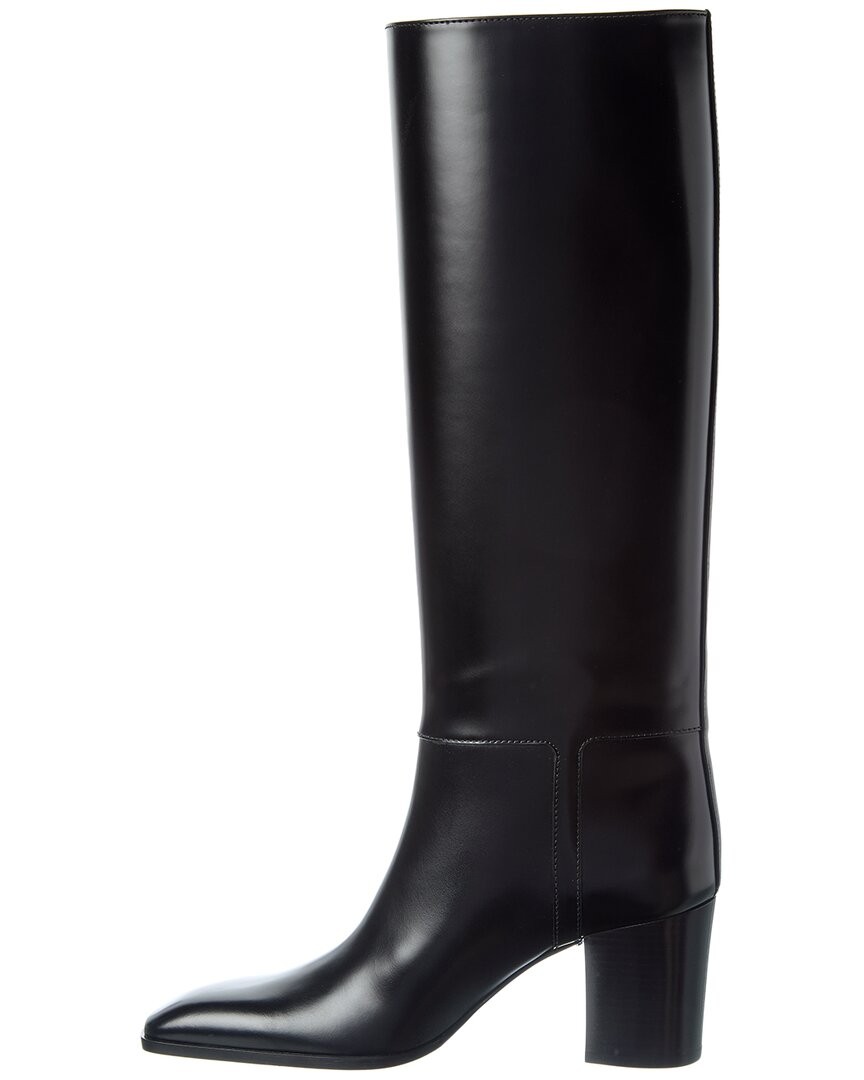 Saint Laurent Julia 70 Leather Knee-High Boot Women's  38.5 thumbnail 2