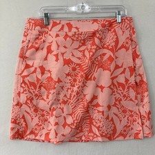 Ripskirt Hawaii size Large Red Floral Mini Wrap Skirt Vacation Resortwear
