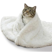 Cat Blanket for Indoor Cats Ultra-Soft Plush Small Blanket Machine Washable Cozy