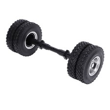 RC Rear Axle Tire 10 Hole Wheel Hub Non Powered Tire For 1/14 Tractor Traile LW
