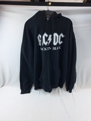 AC/DC Hoodie Sweatshirt AC DC Back In Black  Men's Adult 2XL XXL Philcos